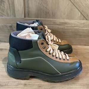 Y2K Dr Doc Martens Boots Mens 7 UK 8 US Green Leather England 9793 1990’s EXCELL